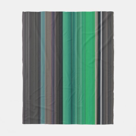 Abstracte #1: Groen en grijs Fleece Deken (Voorkant)