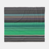 Abstracte #1: Groen en grijs Fleece Deken (Voorkant (Horizontaal))