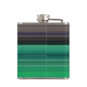 Abstracte #1: Groen en grijs Heupfles (Achterkant)