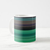 Abstracte #1: Groen en grijs Koffiemok (Voorkant links)