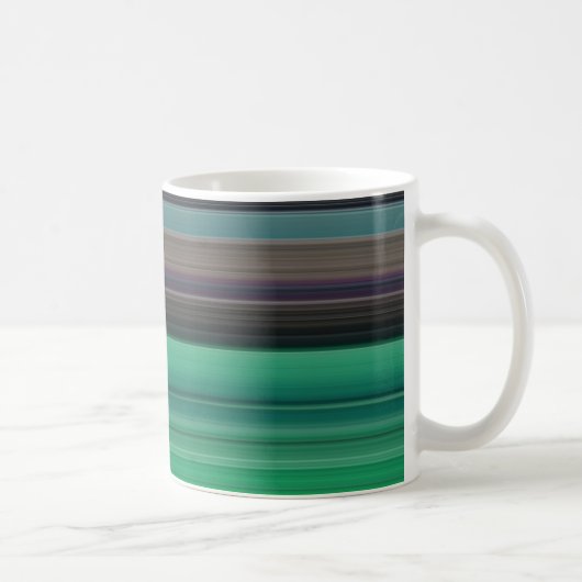 Abstracte #1: Groen en grijs Koffiemok (Rechts)