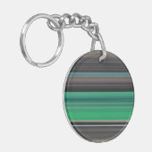 Abstracte #1: Groen en grijs Sleutelhanger (Voorkant Links)
