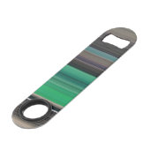 Abstracte #1: Groen en grijs Speed Flessenopener (Voorkant Gekanteld)