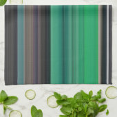 Abstracte #1: Groen en grijs Theedoek (Gevouwen)