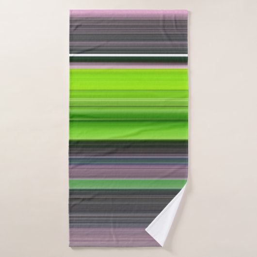 Abstracte #1: Limoen en grijs Badhanddoek (Badhanddoek)