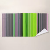 Abstracte #1: Limoen en grijs Badhanddoek (Badhanddoek)