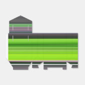 Abstracte #1: Limoen en grijs Bedankdoosjes (Uitgevouwen)
