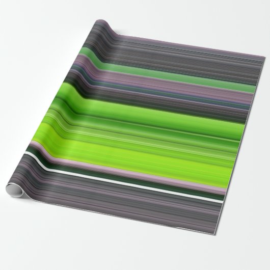 Abstracte #1: Limoen en grijs Cadeaupapier (Uitgerold)