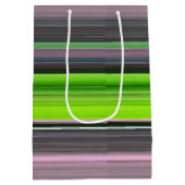 Abstracte #1: Limoen en grijs Medium Cadeauzakje (Achterkant)