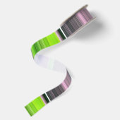 Abstracte #1: Limoen en grijs Satijnen Lint (Achterkant)