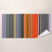 Abstracte #1: Oranje en grijs Badhanddoek (Badhanddoek)