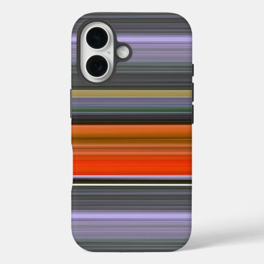 Abstracte #1: Oranje en grijs Case-Mate iPhone Case (Achterkant)