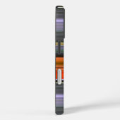 Abstracte #1: Oranje en grijs Case-Mate iPhone Case (Achterkant / Rechts)