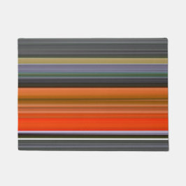 Abstracte #1: Oranje en grijs Deurmat