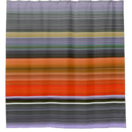 Abstracte #1: Oranje en grijs Douchegordijn