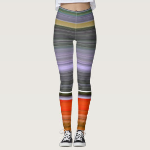 Abstracte #1: Oranje en grijs Leggings