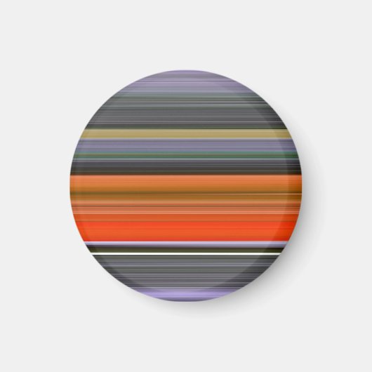 Abstracte #1: Oranje en grijs Magneet (Voorkant)
