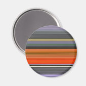 Abstracte #1: Oranje en grijs Magneet (Voorkant / Achterkant)