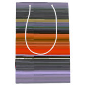 Abstracte #1: Oranje en grijs Medium Cadeauzakje (Voorkant)