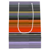 Abstracte #1: Oranje en grijs Medium Cadeauzakje (Achterkant)