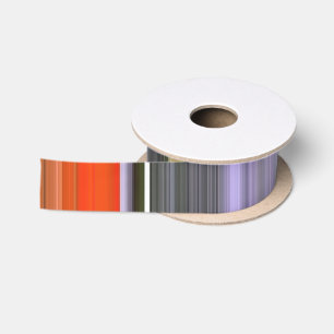 Abstracte #1: Oranje en grijs Satijnen Lint