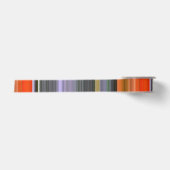 Abstracte #1: Oranje en grijs Satijnen Lint (Voorkant)