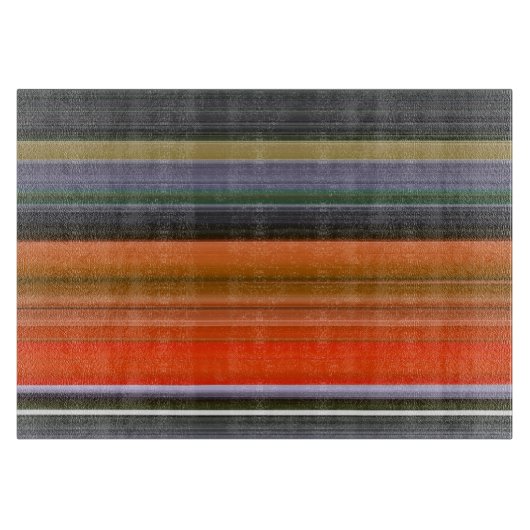 Abstracte #1: Oranje en grijs Snijplank (Voorkant)