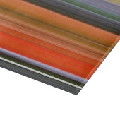 Abstracte #1: Oranje en grijs Snijplank (Hoek)