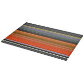Abstracte #1: Oranje en grijs Snijplank (Hoek)