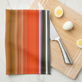 Abstracte #1: Oranje en grijs Theedoek (Quarter Fold)