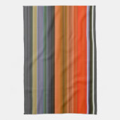 Abstracte #1: Oranje en grijs Theedoek (Verticaal)