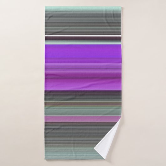 Abstracte #1: Paars en grijs Badhanddoek (Badhanddoek)