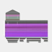 Abstracte #1: Paars en grijs Bedankdoosjes (Uitgevouwen)