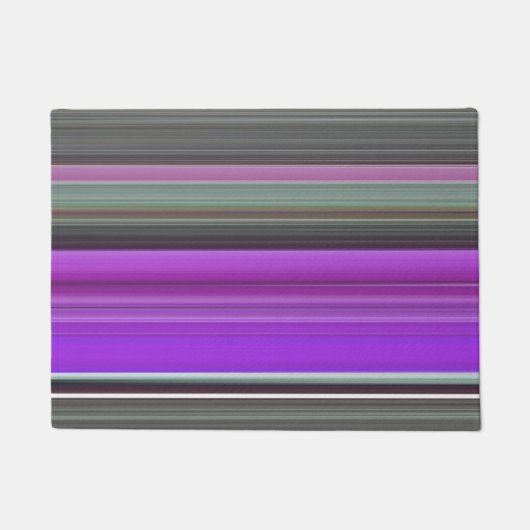 Abstracte #1: Paars en grijs Deurmat (Voorkant)