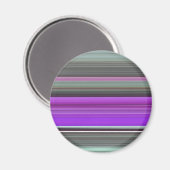 Abstracte #1: Paars en grijs Magneet (Voorkant / Achterkant)
