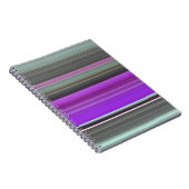 Abstracte #1: Paars en grijs Notitieboek (Rechterzijde)