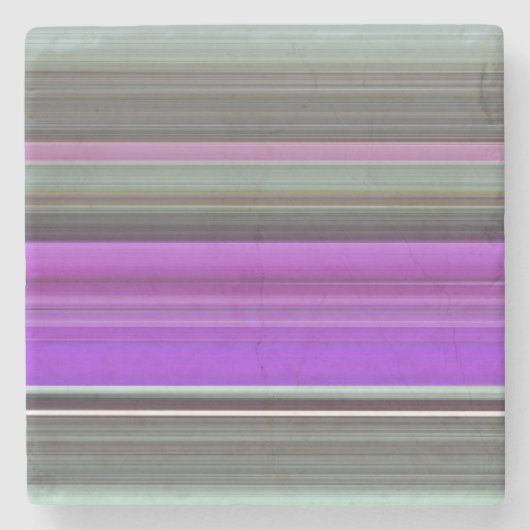 Abstracte #1: Paars en grijs Stenen Onderzetter (Voorkant)