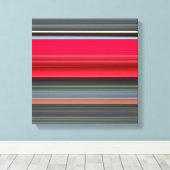 Abstracte #1: Rood en grijs Canvas Afdruk (Insitu (Houten vloer))