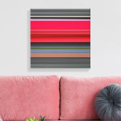 Abstracte #1: Rood en grijs Canvas Afdruk (Insitu (Woonkamer))