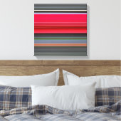 Abstracte #1: Rood en grijs Canvas Afdruk (Insitu (Slaapkamer))