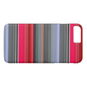 Abstracte #1: Rood en grijs Case-Mate iPhone Case (Achterkant (Horizontaal))
