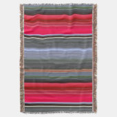 Abstracte #1: Rood en grijs Deken (Voorkant Verticaal)