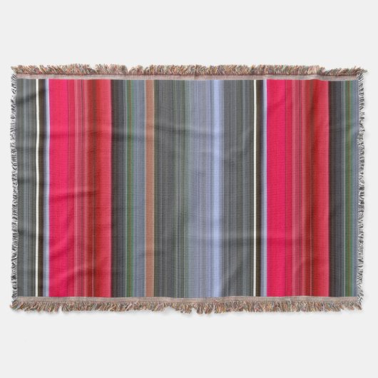 Abstracte #1: Rood en grijs Deken (Voorkant)