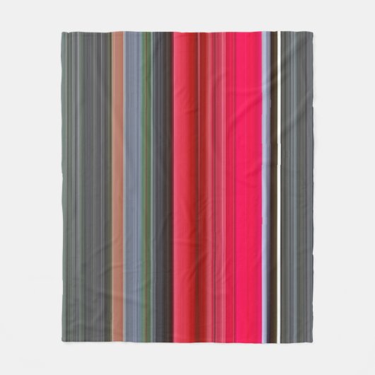 Abstracte #1: Rood en grijs Fleece Deken (Voorkant)