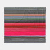 Abstracte #1: Rood en grijs Fleece Deken (Voorkant (Horizontaal))