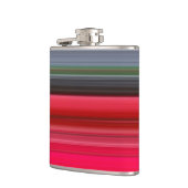 Abstracte #1: Rood en grijs Heupfles (Links)