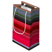 Abstracte #1: Rood en grijs Klein Cadeauzakje (Achterkant Gekanteld)