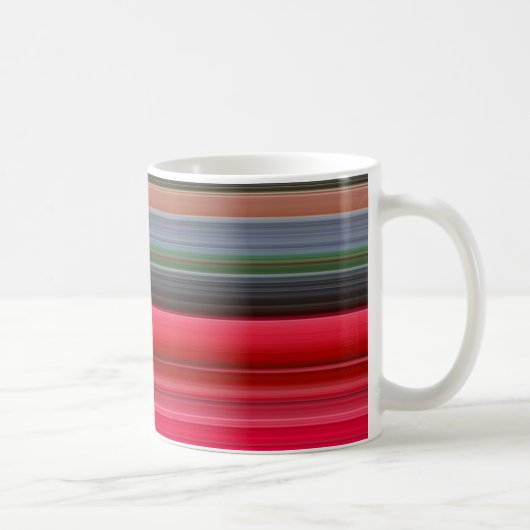 Abstracte #1: Rood en grijs Koffiemok (Rechts)