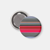 Abstracte #1: Rood en grijs Magneet (Voorkant / Achterkant)