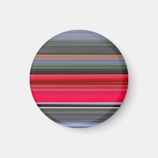 Abstracte #1: Rood en grijs Magneet (Voorkant)